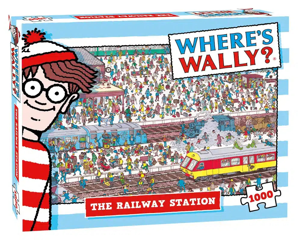 Plenty Gifts puzzel van waar apos;s wally treinstation - 1000 stukjes