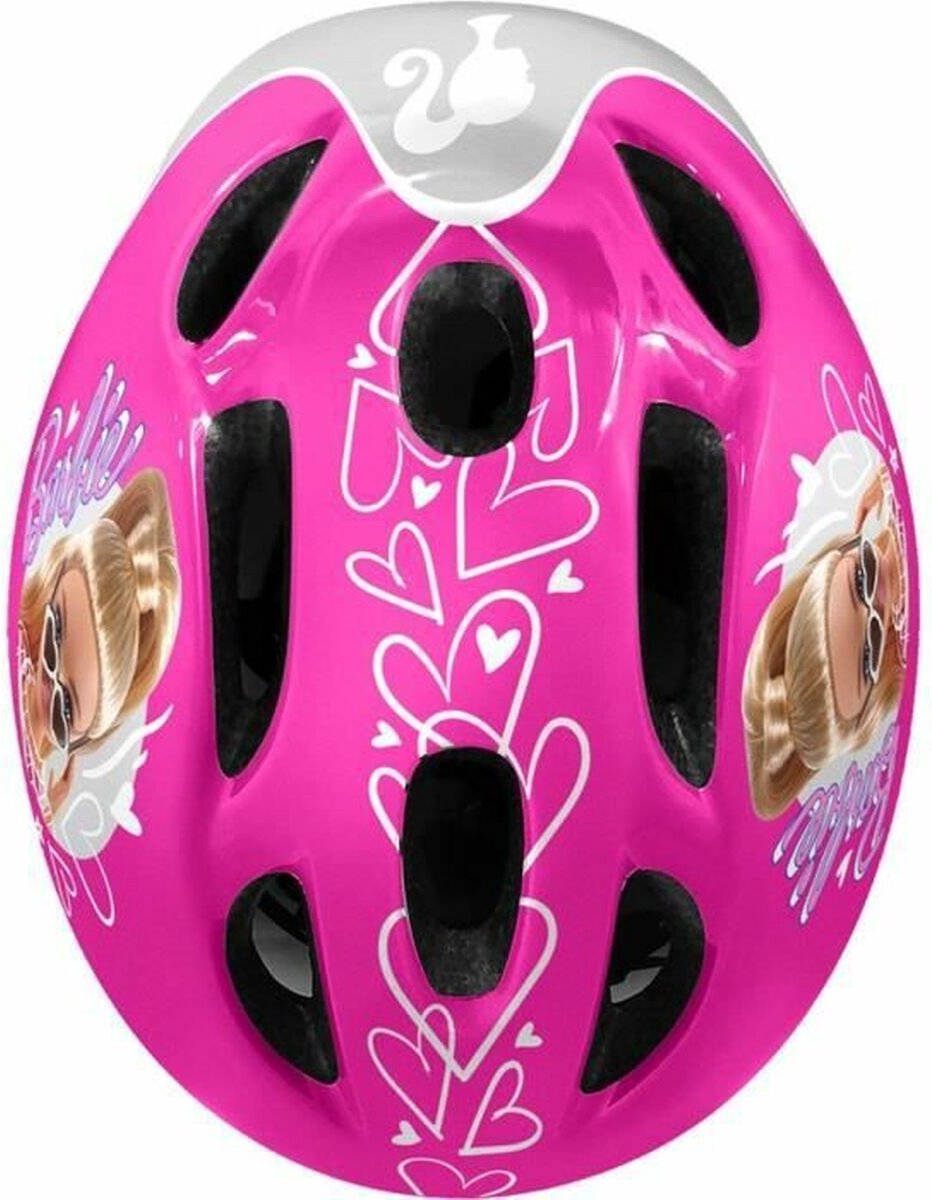 Mattel barbie skatebescherming 5-delig 50-56 cm roze wit maat s