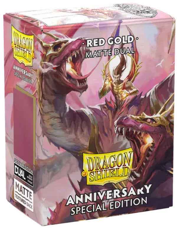 Dragonshield dragon shield – matte dual sleeves pomegranate and gold 100x