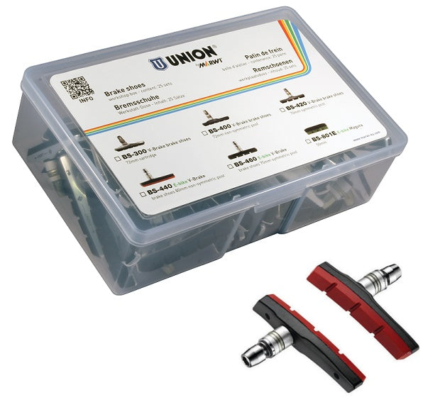 Union velgremblokset bs-440 v-brake 80mm (25pr)