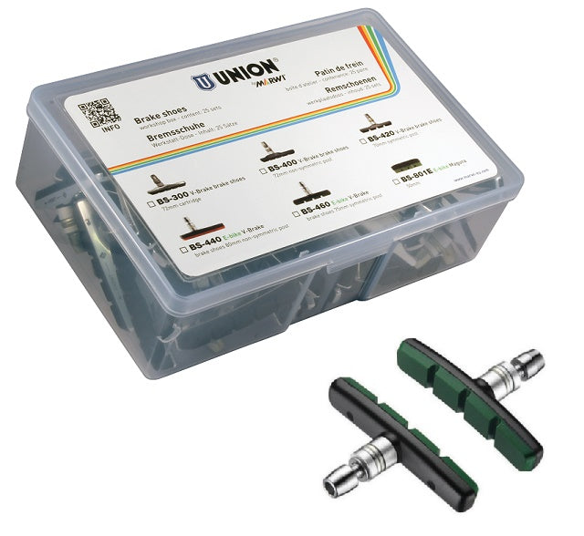 Union velgremblokset bs-460 v-brake 75mm (25pr)