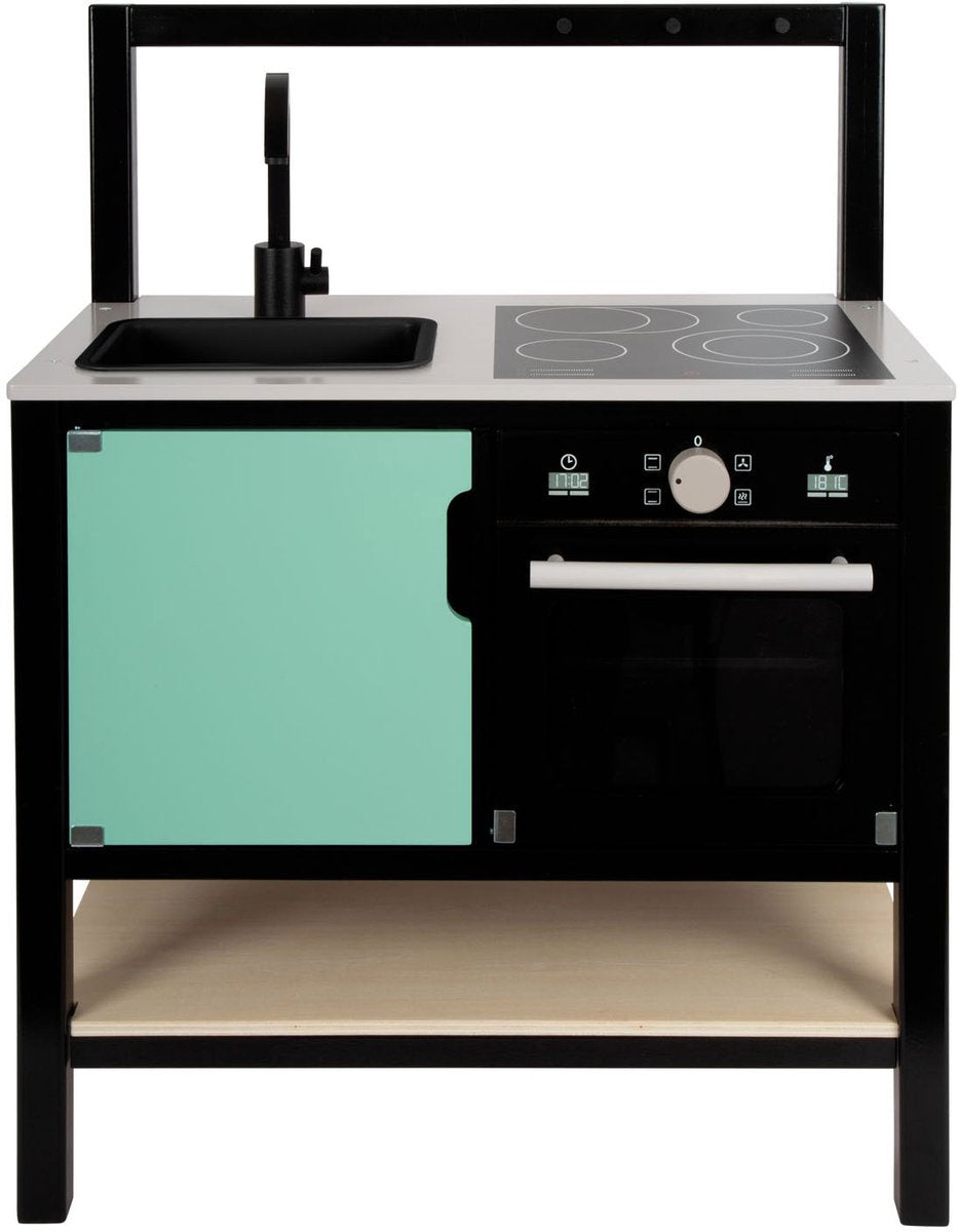 Small foot - Wooden play kitchen industrial, 6-piece.