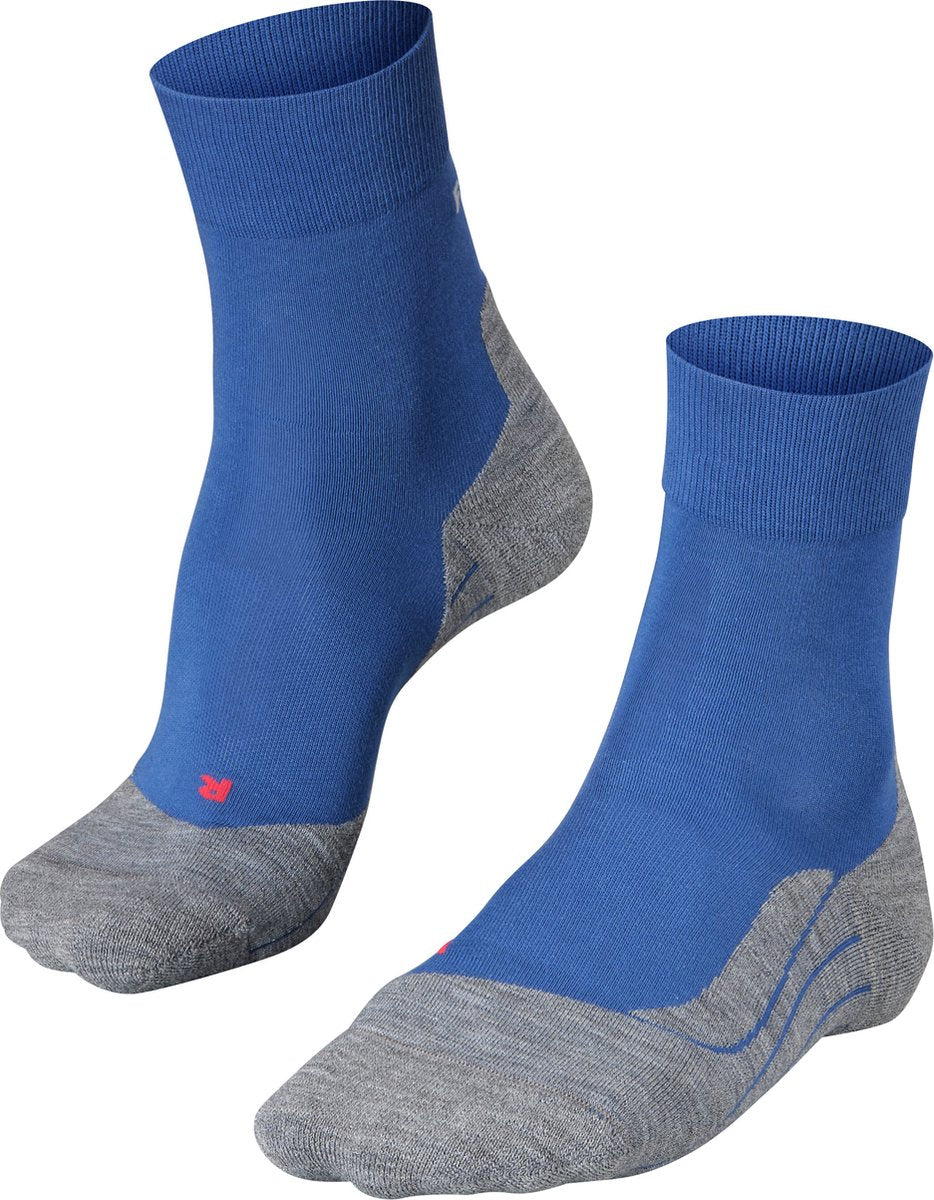 Falke ru4 anti-blaar katoen functioneel materiaal hardloopsokken heren blauw - maat 42-43