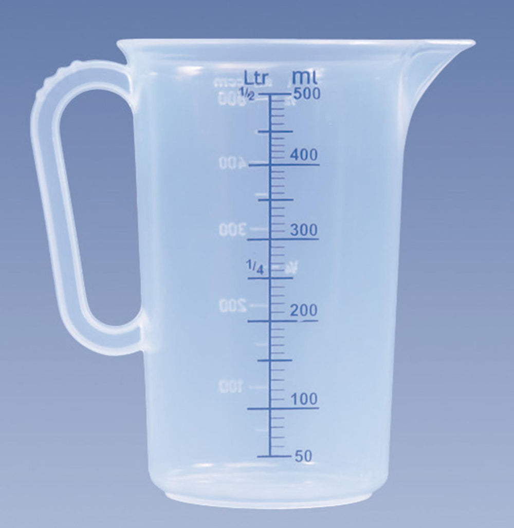 Hünersdorff maatkan 0.5ltr pp maatbeker kunststof 0,5 liter