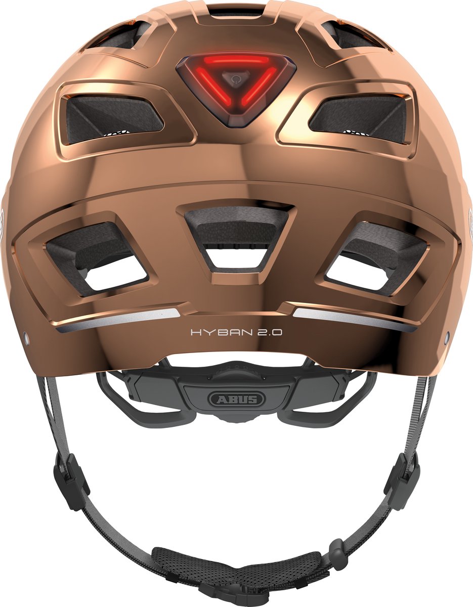 Abus helm hyban 2.0 chroom rosé m 52-58cm