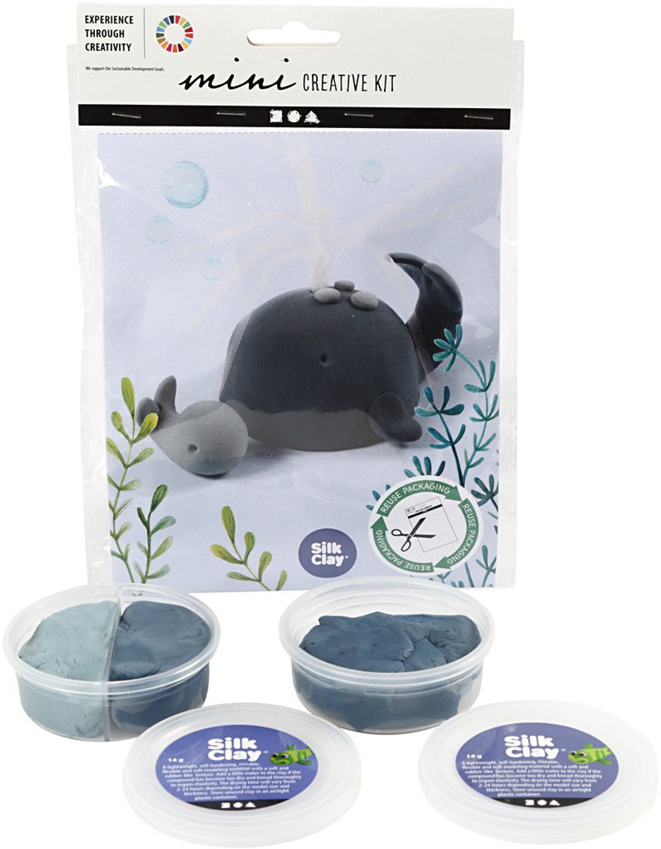 Creativ company mini creatieve kit walvis met kalf
