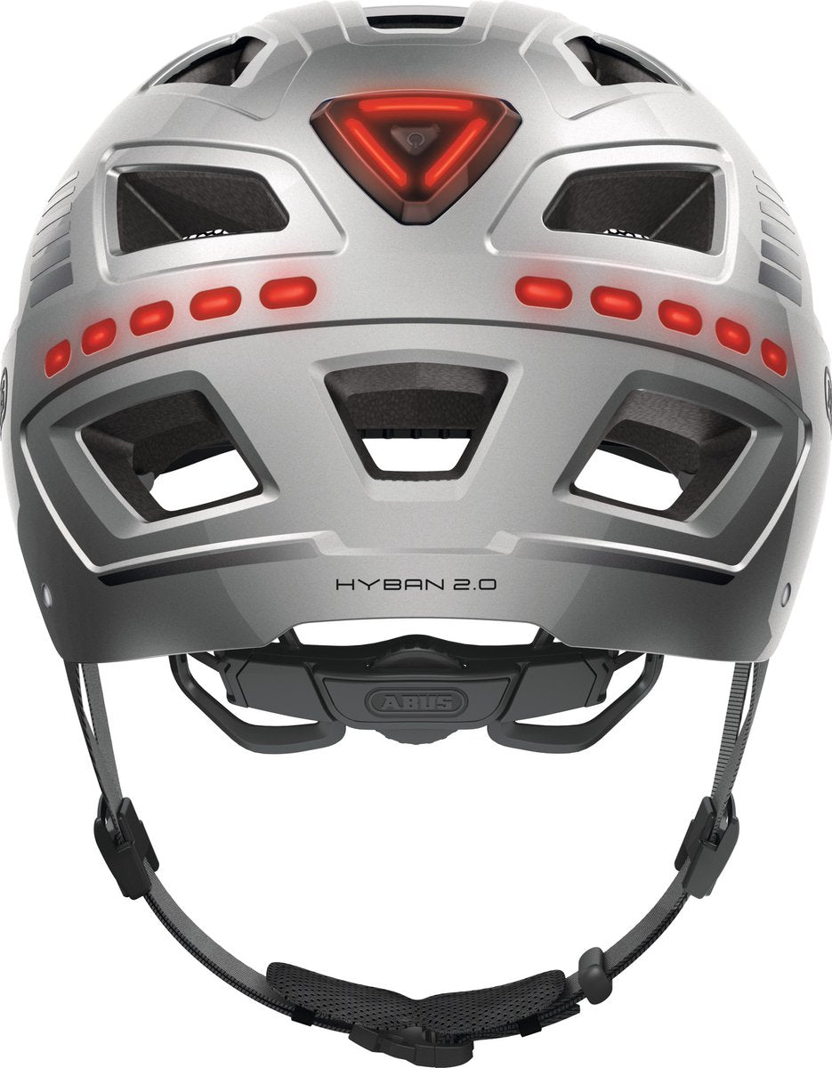 Abus helmet Hyban 2.0 signal Silver XL 58-63cm