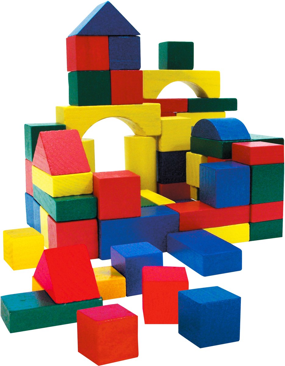 Marionette wooden toys blokken (75 stuks)
