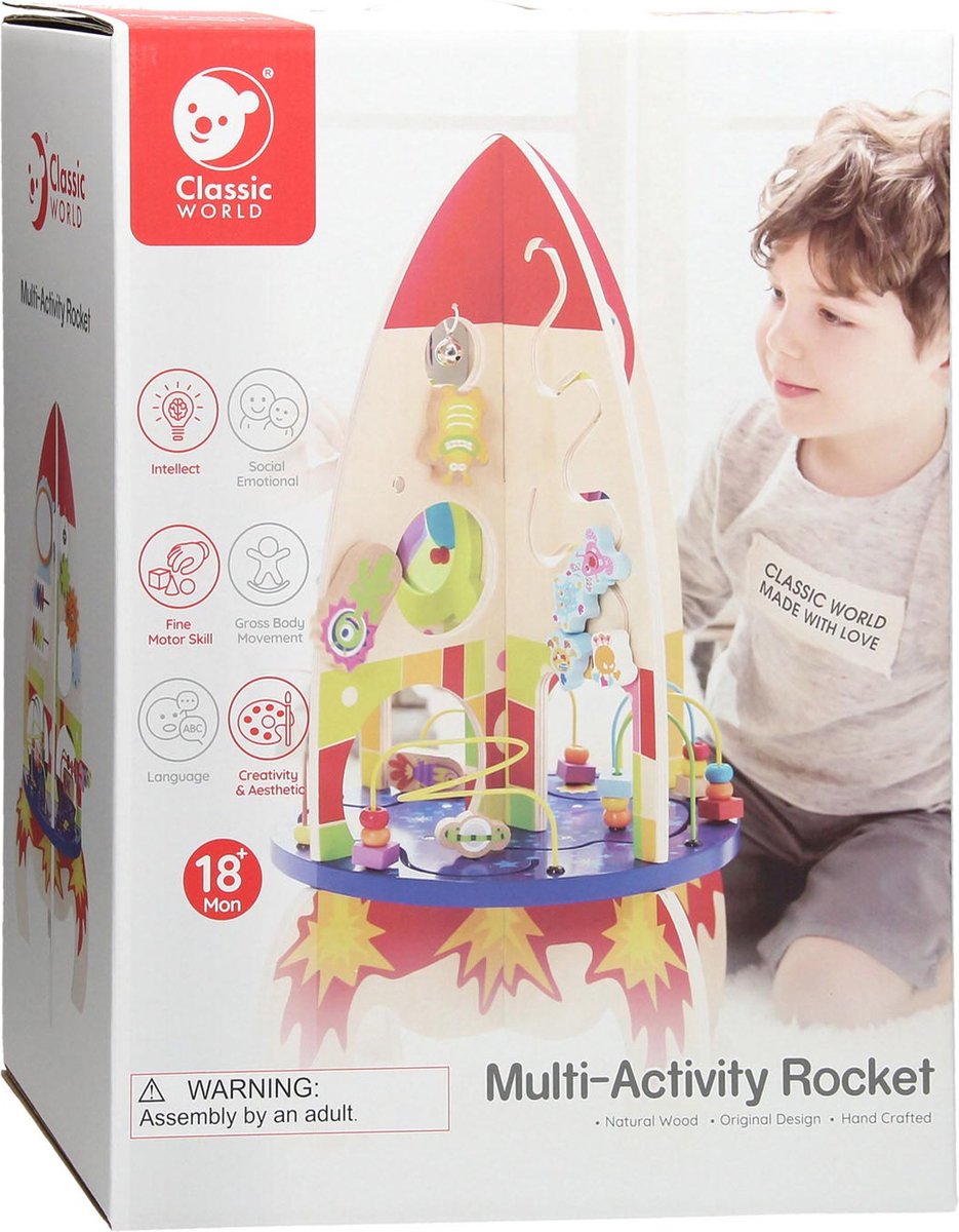 Klassieke Wereld Wereld Houten Activiteiten Raket