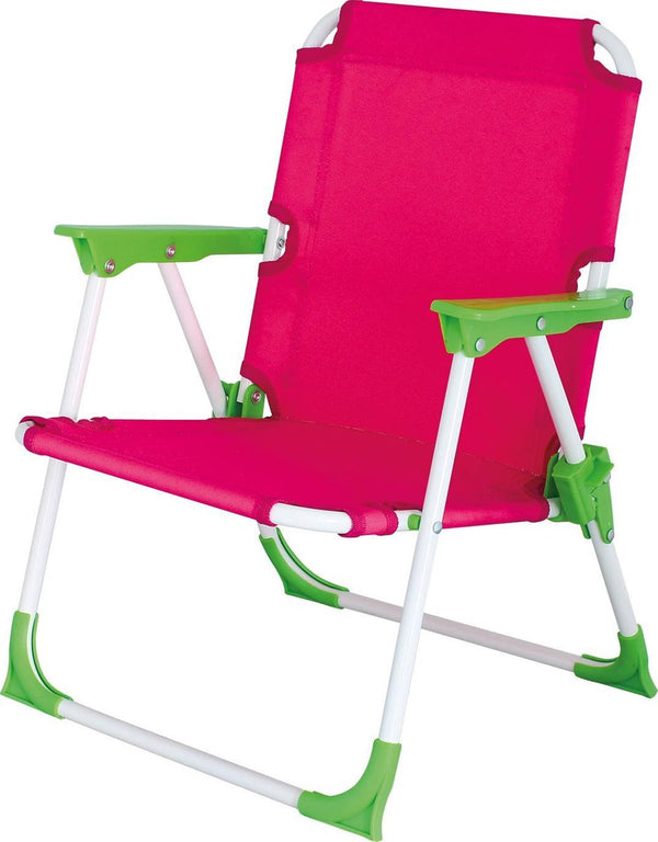 camping chair Nicky junior 46 cm polyester steel pink