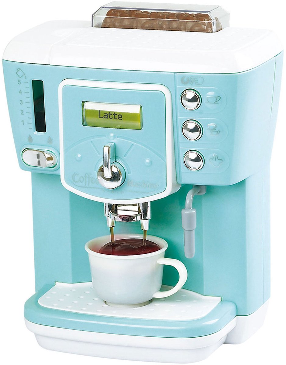 Speel bonen koffiemachine blauw deluxe