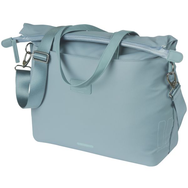 Basil laptop fietstas manhattan 12 liter 12 x 38 x 30 cm - grafietblauw