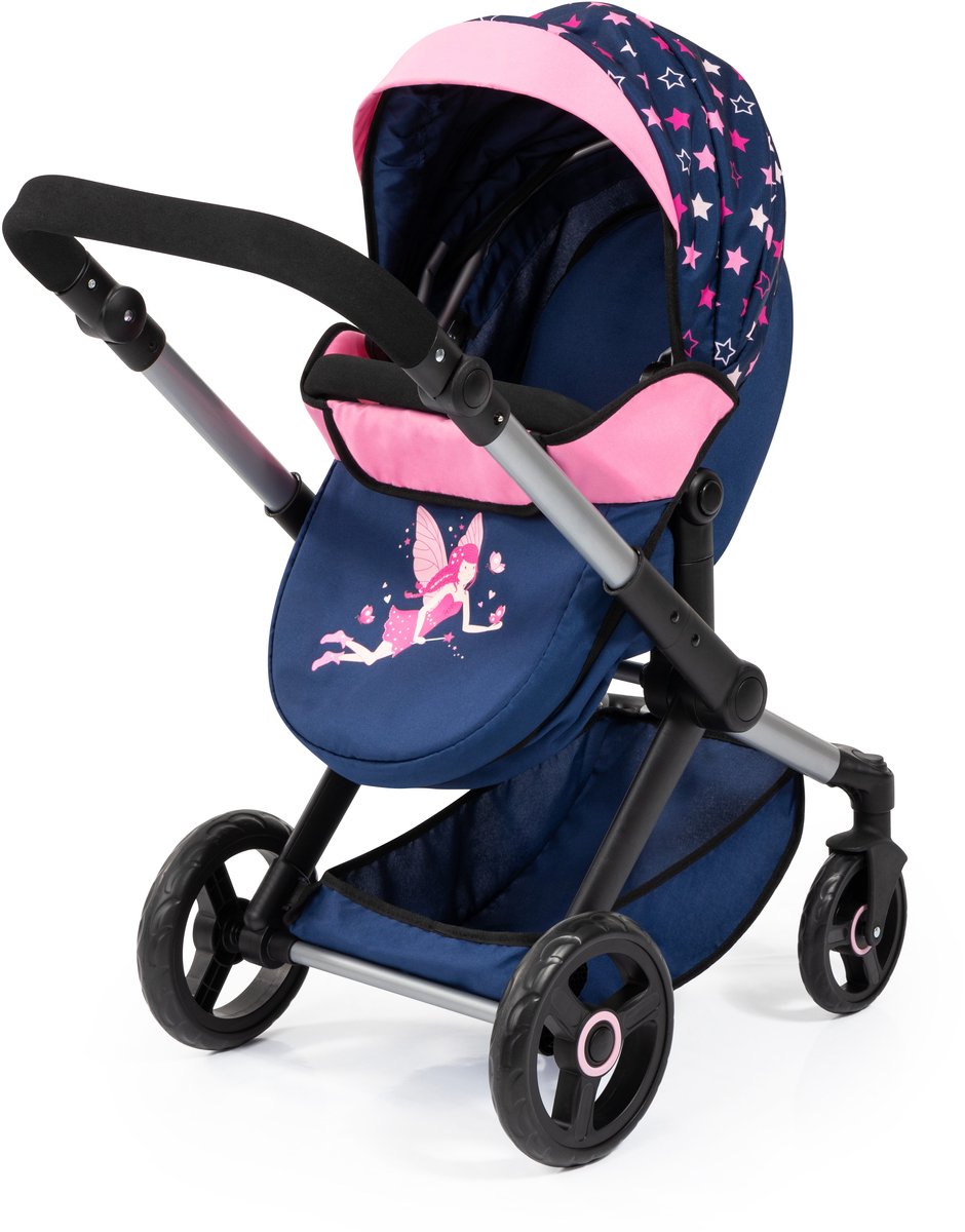 Bayer design - combi poppenwagen xeo, tas, blauw, roze, fee