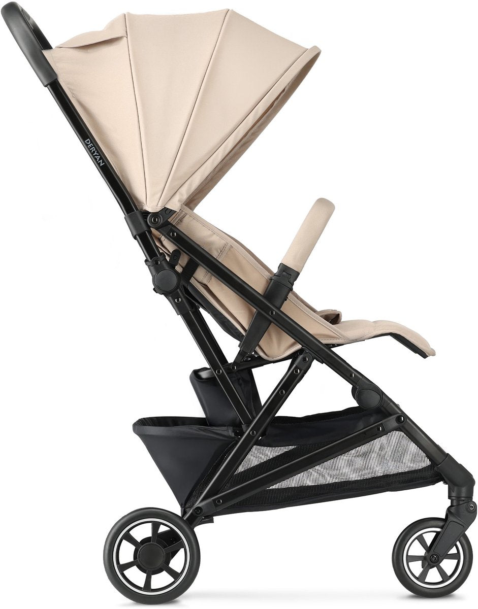 Deryan easy luxe buggy - lichtgewicht - compact - inklapbaar - taupe