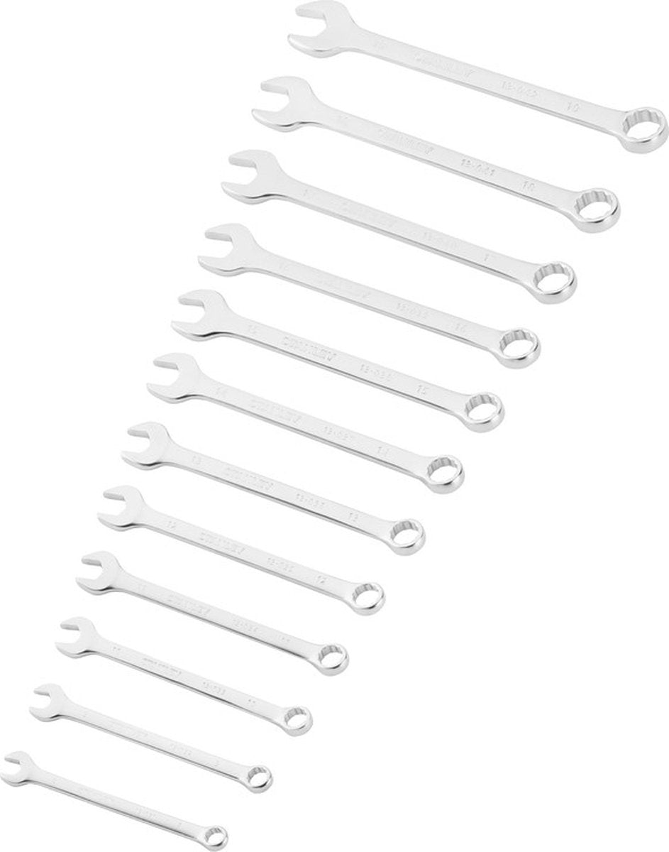 Stanley fatmax ringsteeksleutelset - 12 delig