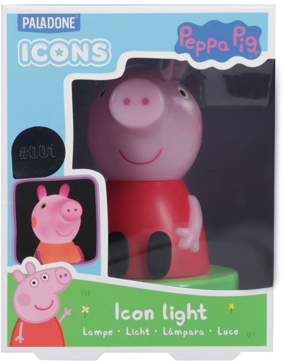 Paladone products peppa pig icons light peppa 11 cm lamps lights