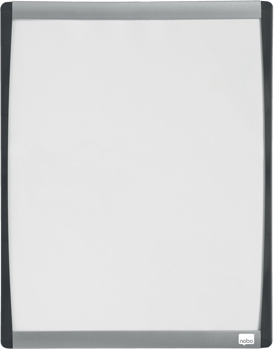 Nobo whiteboard met gewelfde lijst - 35,5 x 28cm - inclusief whiteboard accessoires - wit