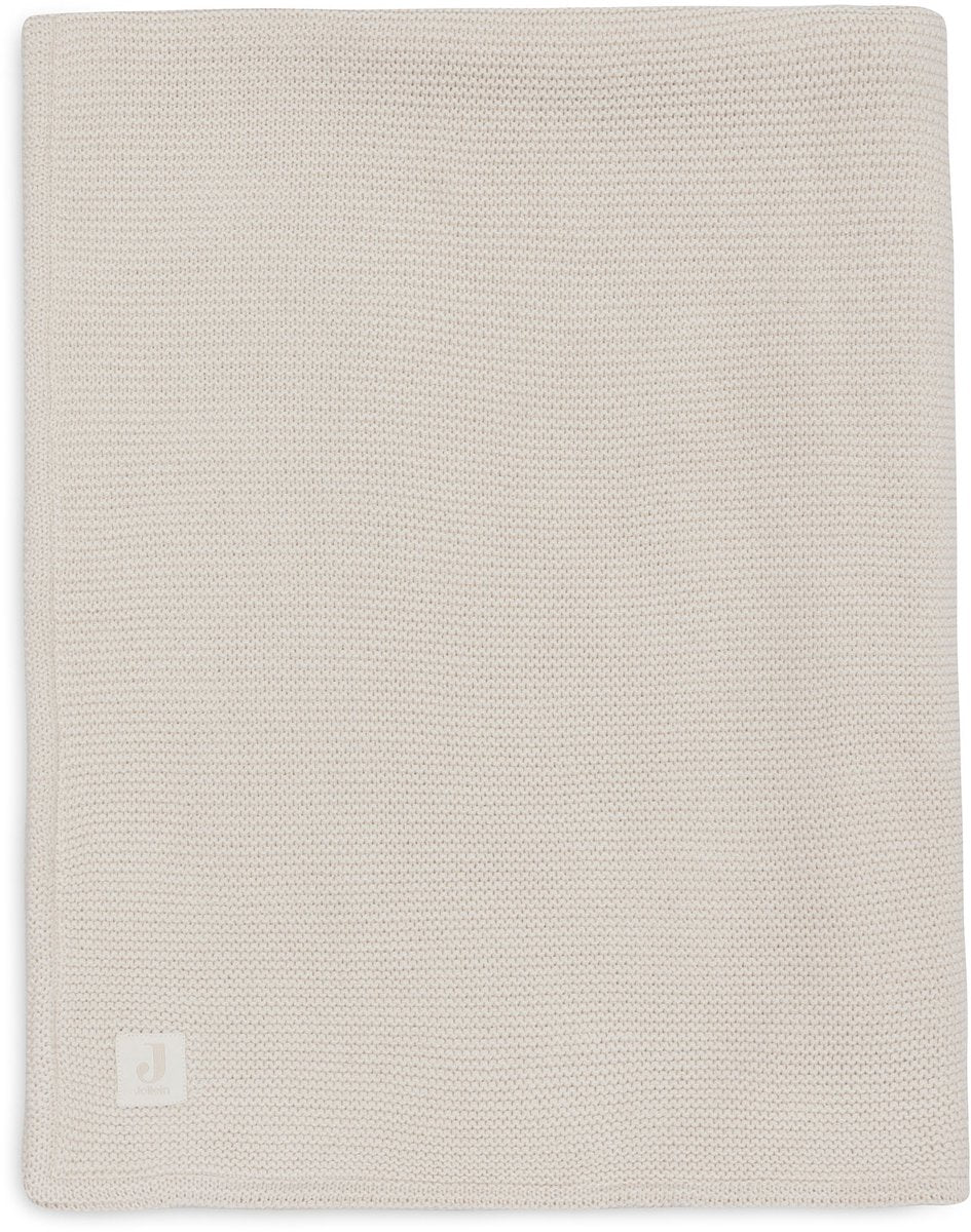 Jollein baby deken wieg - 75x100cm - basic knit - oatmeal velvet
