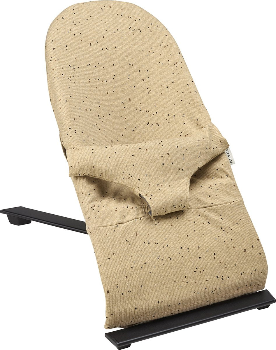 Meyco baby rib mini spot wipstoelhoes - toffee melange