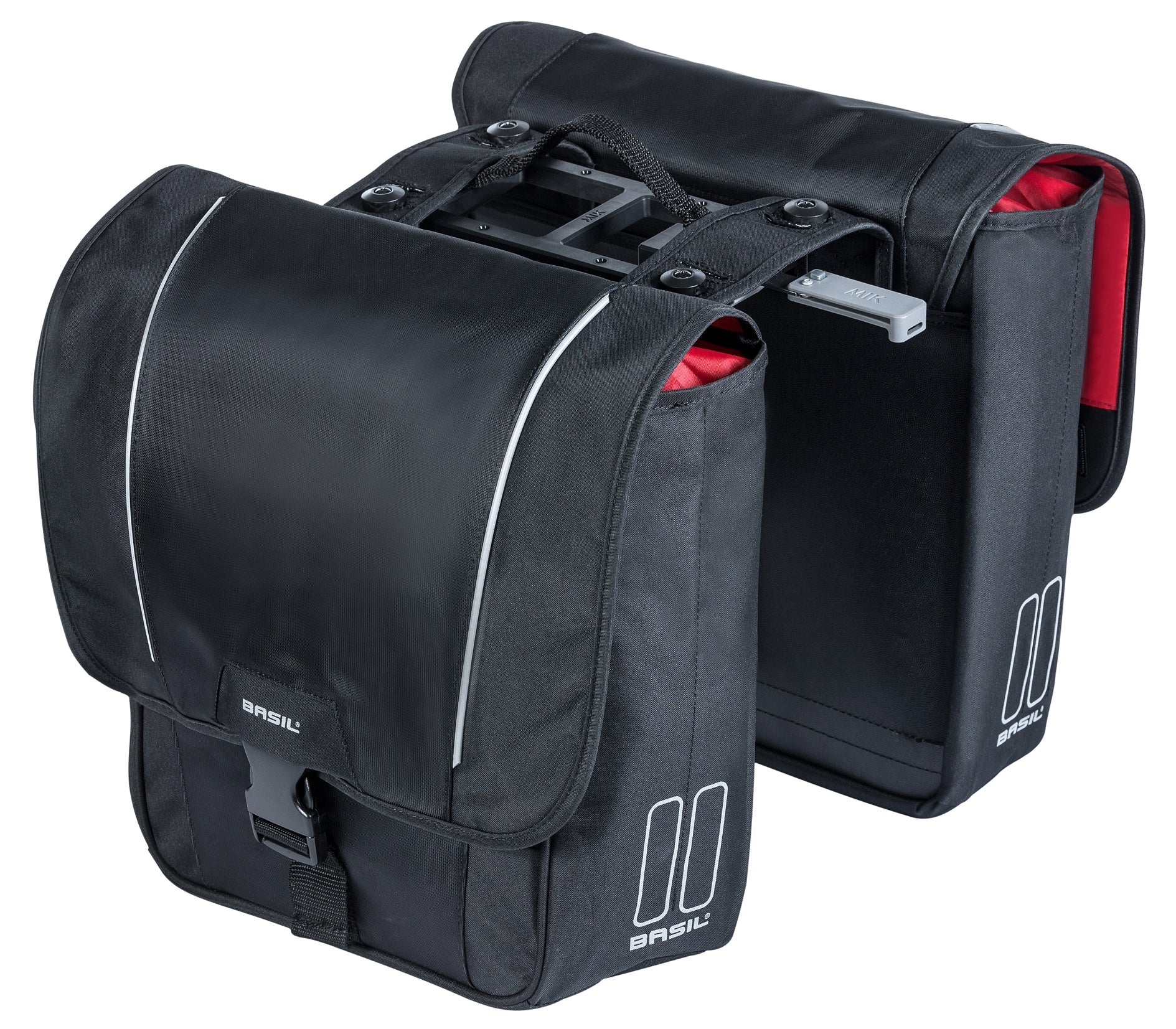 Basil Sport Design Dubbele Fietstas Zwart