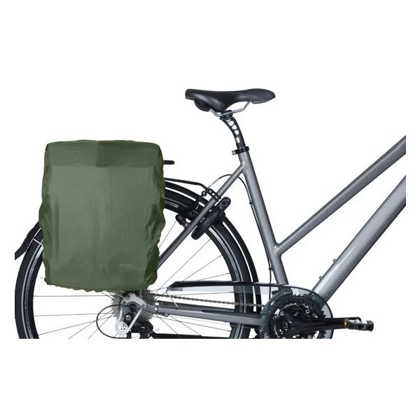 Basil fietsschoudertas move mik hooks zwart met helmvak |15l