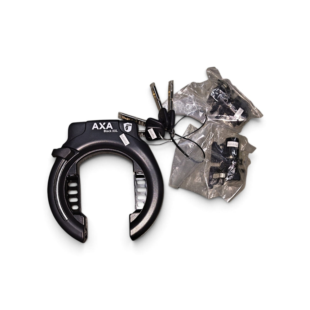 AXA xxl Zwart ringslot + Zadeltas + ULC100 ketting
