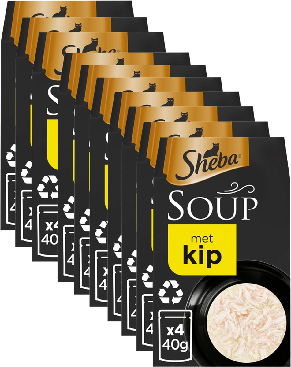 Sheba kattenvoer - soep natvoer - kip - 40x40g