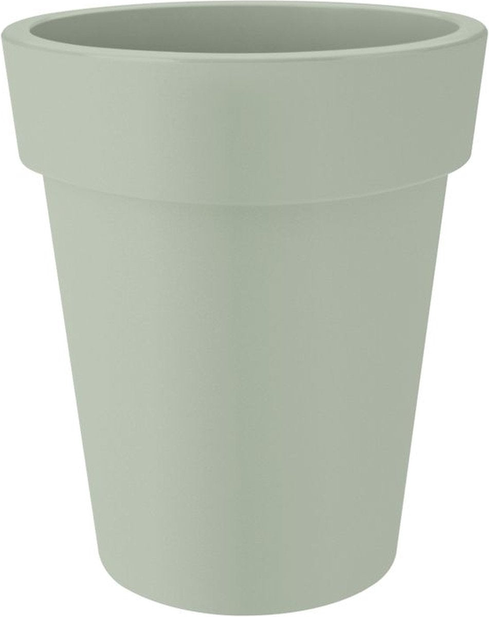 Elho green basics top planter hoog 35 - bloempot voor buiten - ø 34.5 x h 41.0 cm - steengroen