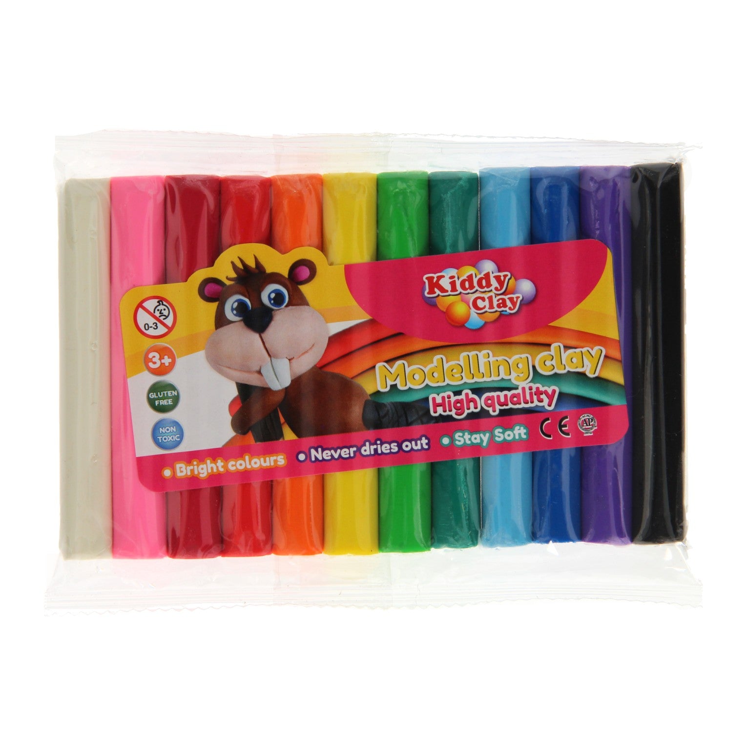 Kleistaafjes kleur, 12st. (200gr)