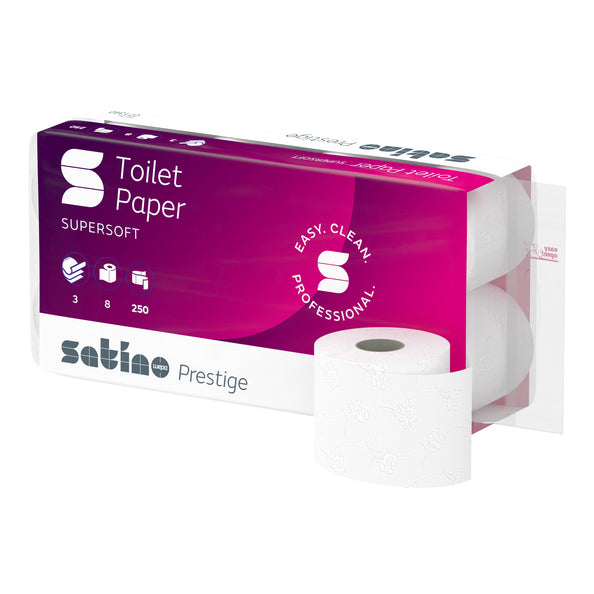 Satino prestige toiletpapier 3lgs (64x 250 vel)
