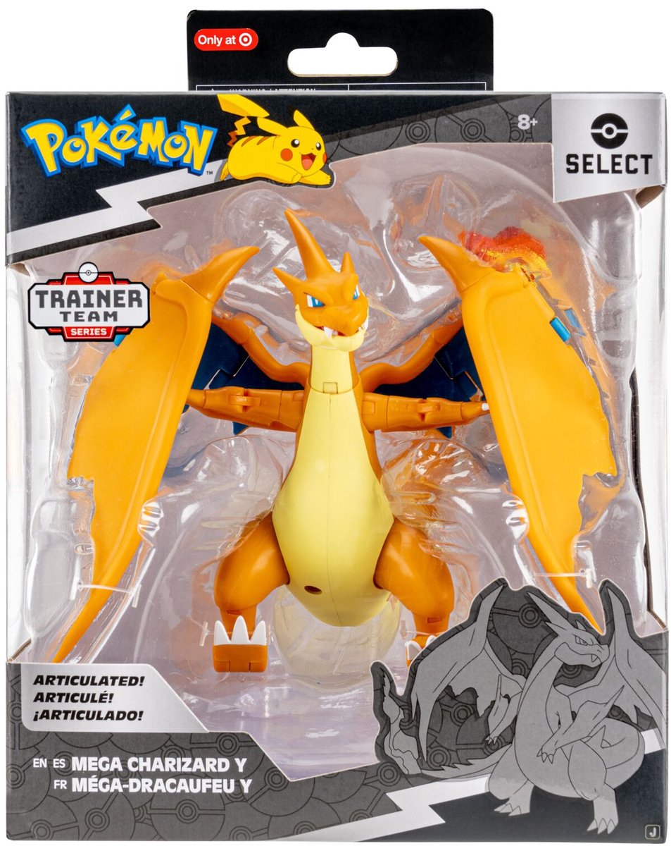 Jazwares pokémon - 15cm - super-articulated figure - mega charizard y