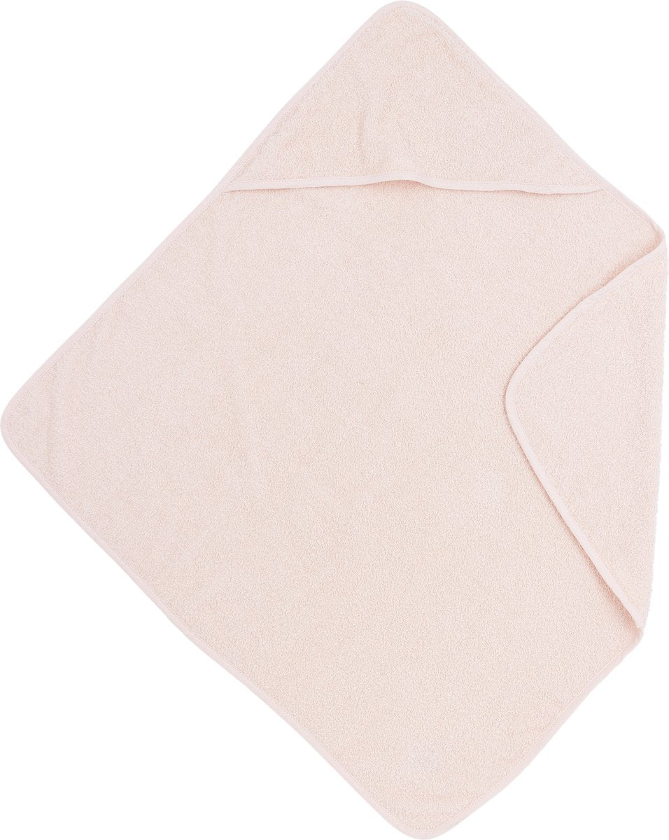 Meyco baby uni badcape - badstof - soft pink - 75x75cm