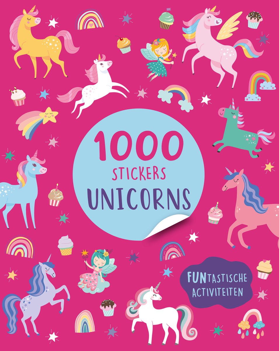 Boek stickerboek 1000 stickers eenhoorn