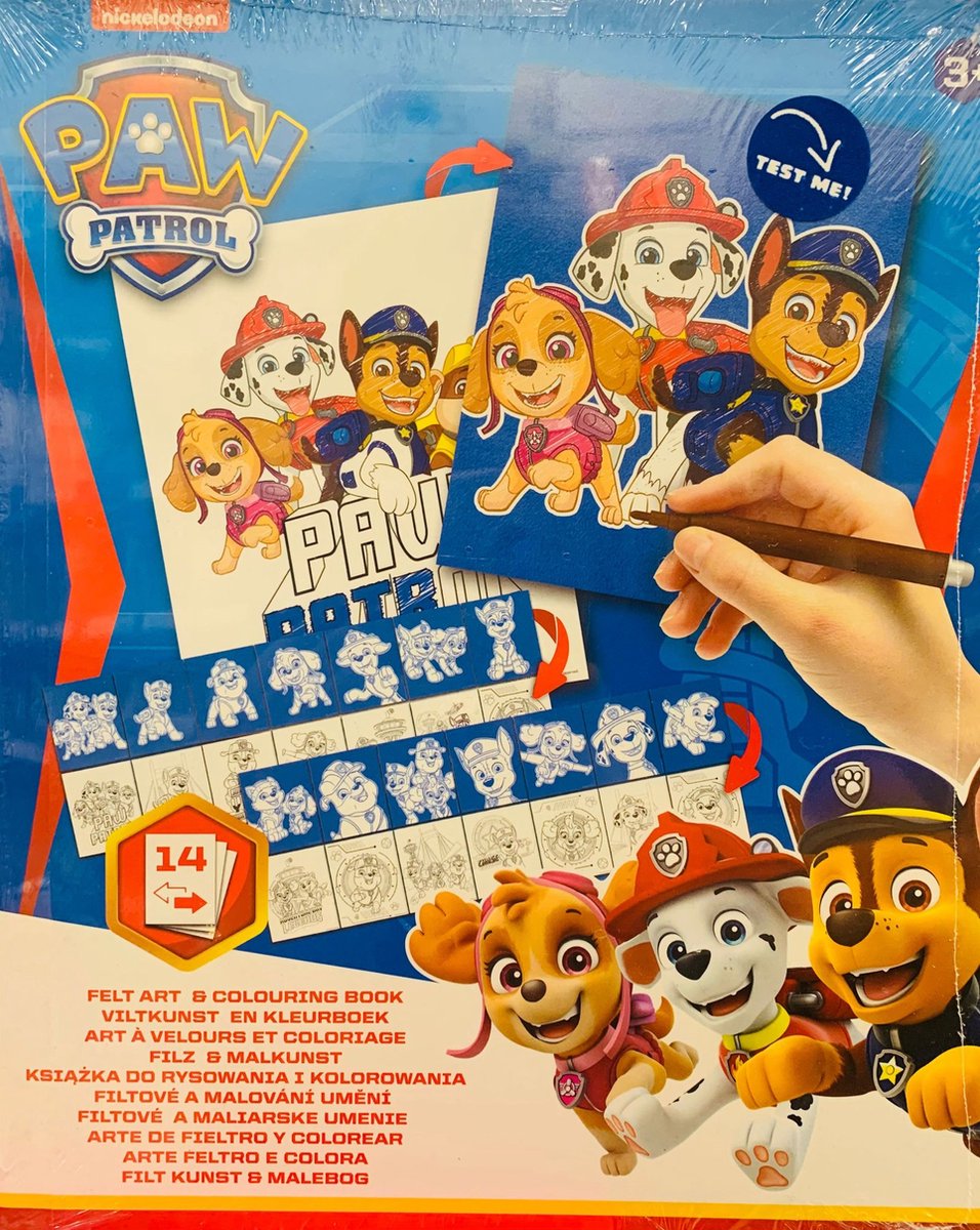 Canenco Paw Patrol viltkunst kleurboek