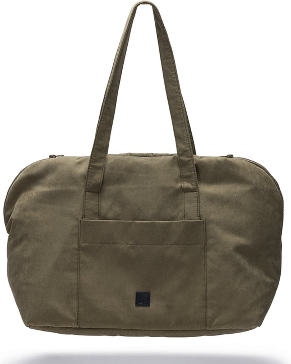 Designed by lotte bundu draagtas hond - hondentas - voor kleine honden - stevige bodem - groen - 48x23x33 cm