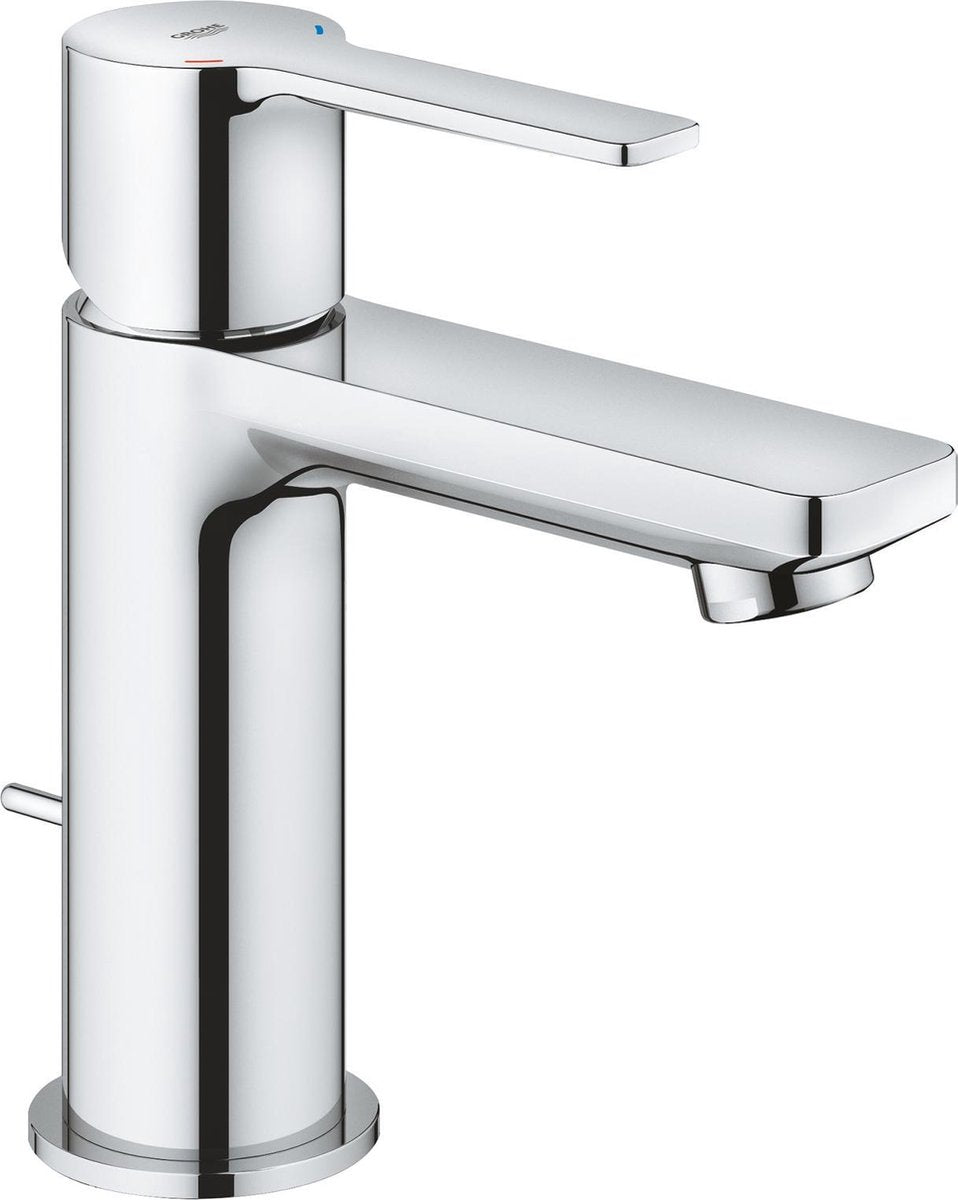 Grohe lineare new wastafelkraan xs - extra lage uitloop - met trekwaste - energiebesparend - chroom