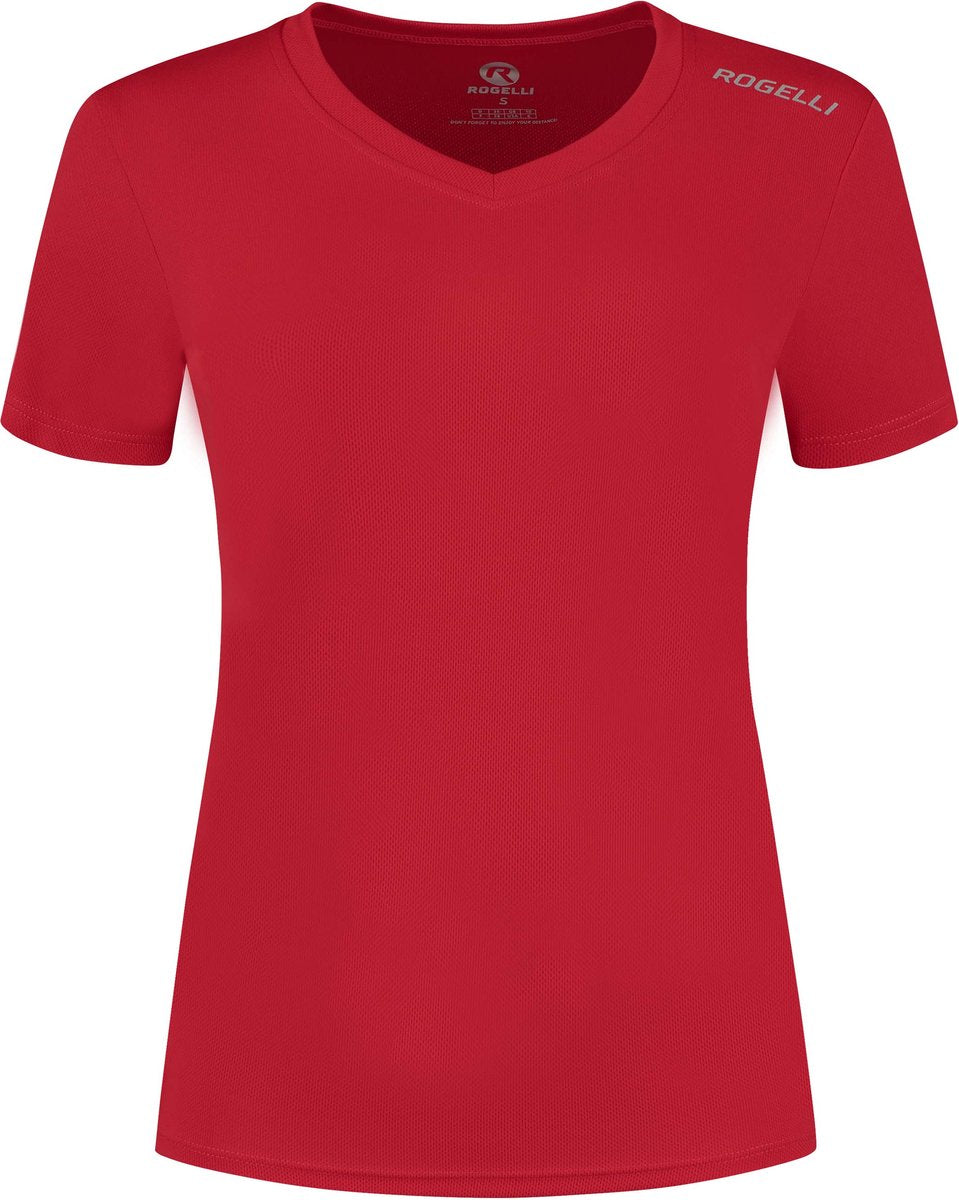 Rogelli promo dames hardloopshirt - korte mouw - rood