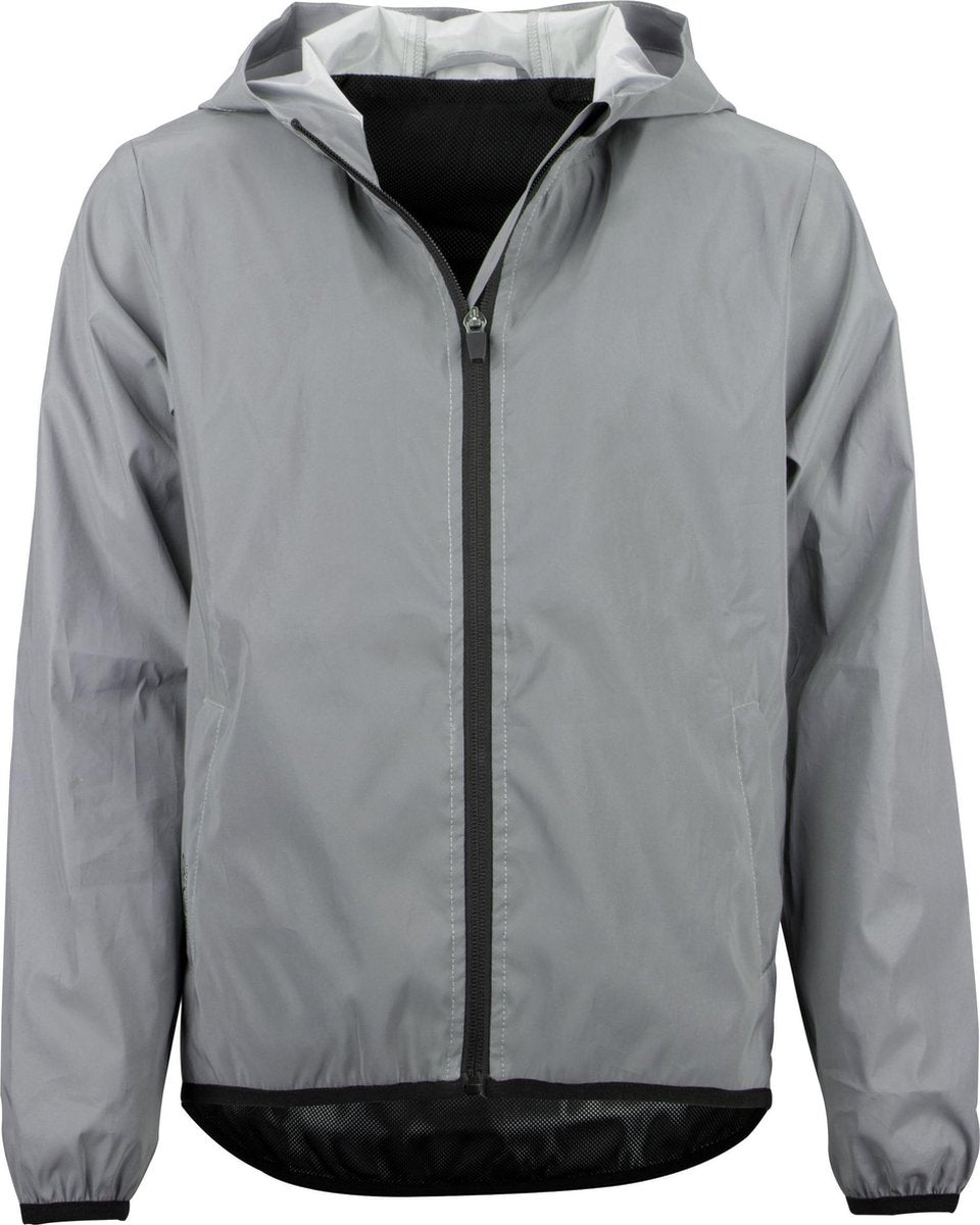 Avento full reflective jas met capuchon - junior - maat 140