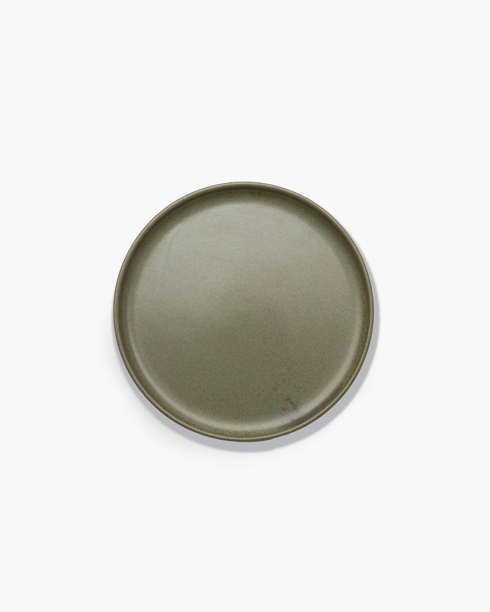 Serax - sergio herman surface - bord m - camogroen - 24 ø - 4 stuks