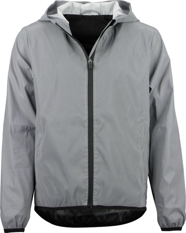 Avento full reflective jas met capuchon - junior - maat 128