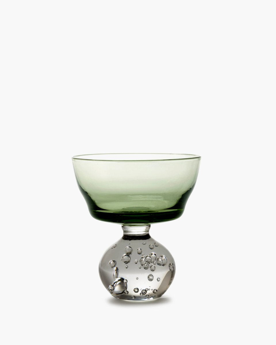 Serax - bela silva - eternal snow - waterglas m - groen - 9 ø - 6 stuks