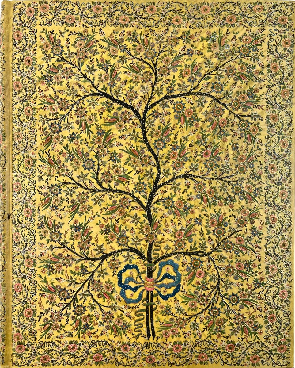 Peter pauper oversize notitieboek - silk tree of life - met leeslint - 18x23 cm