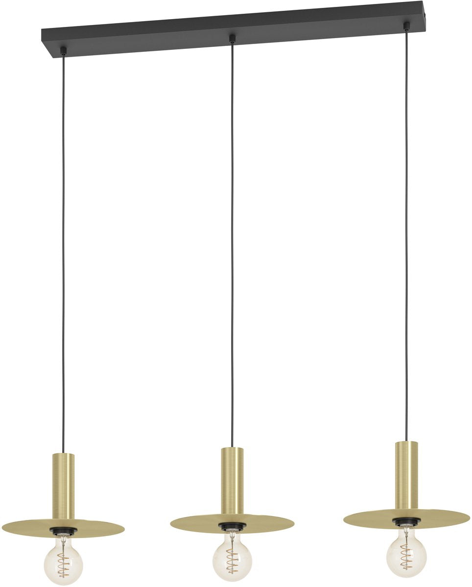 Eglo escandell hanglamp - e27 - 95 cm - goud - staal