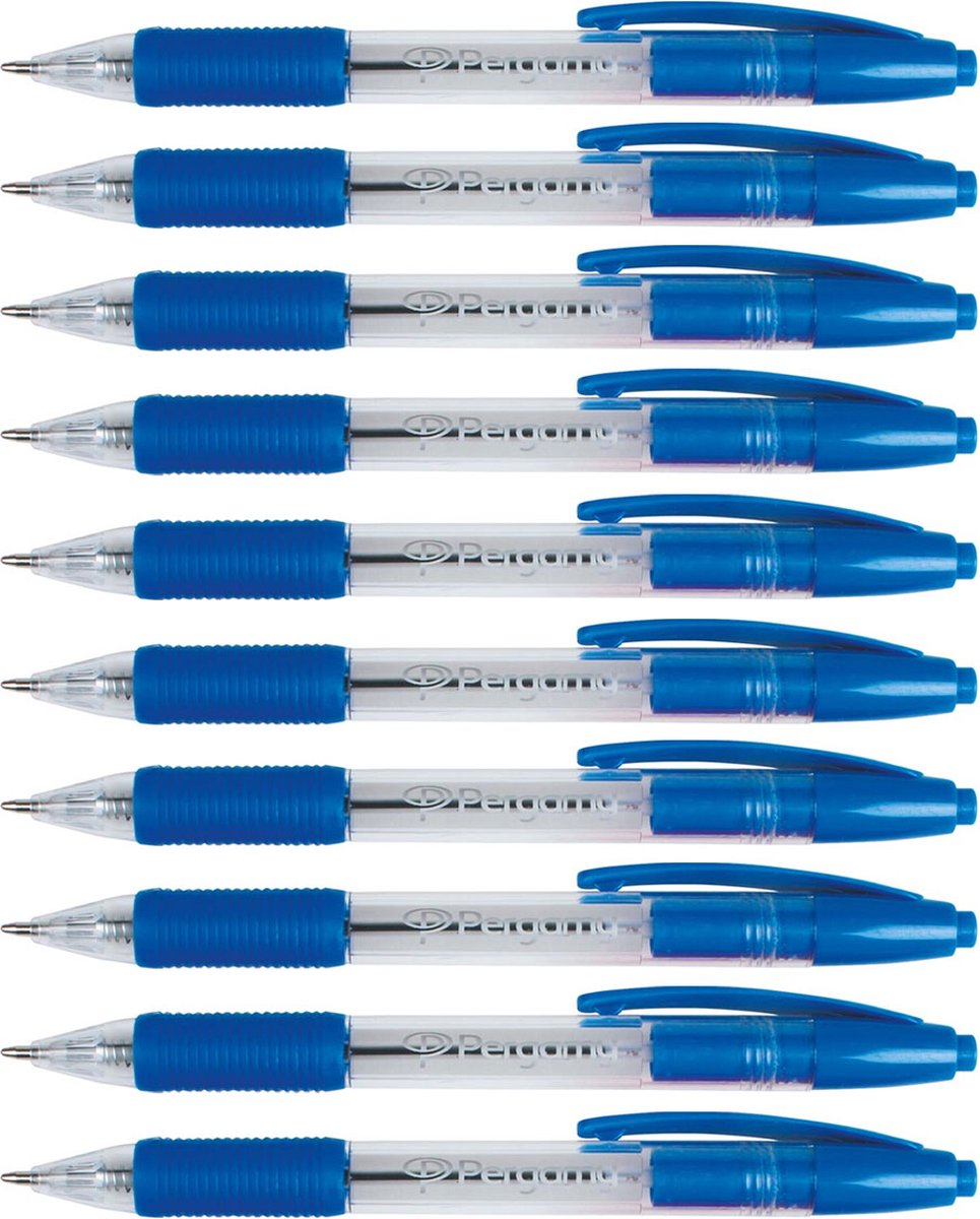 Pergamy balpen blauw 10st