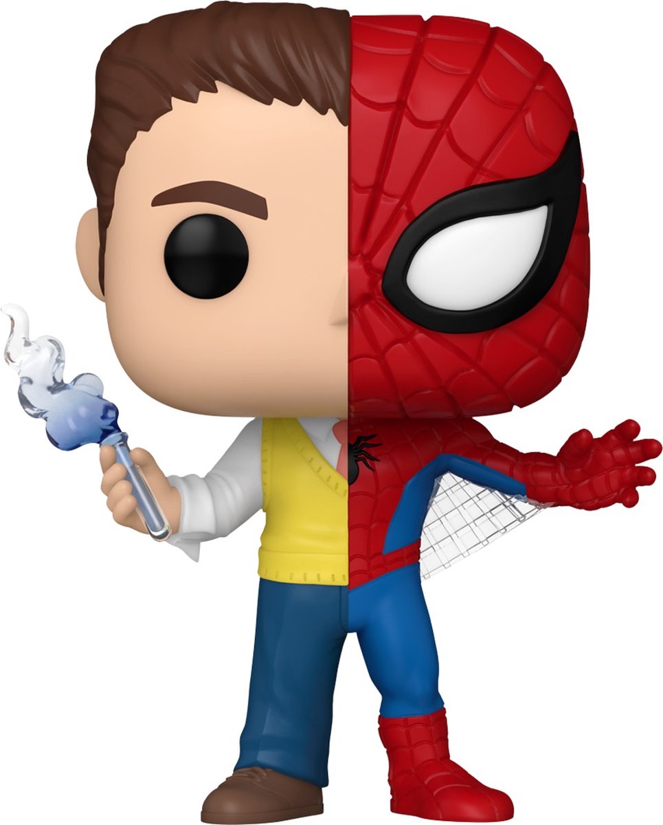 Funko pop split: marvel - peter parker spider-man pop #1432