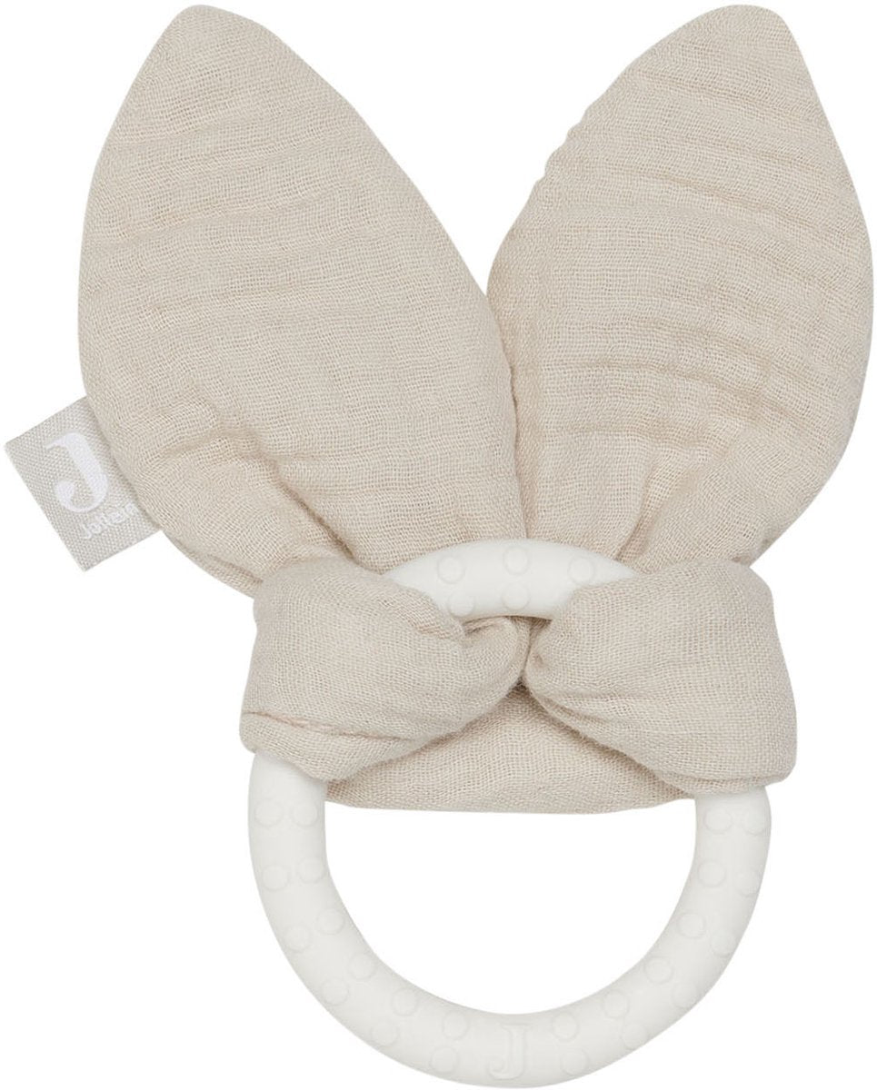 Jollein bijtring siliconen bunny ears - nougat