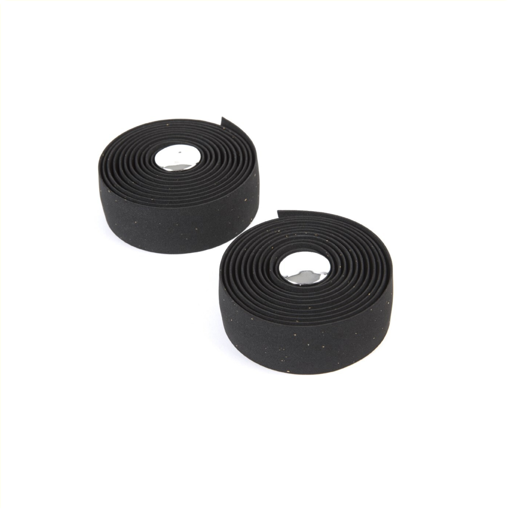 Velo handvat stuurtape gel, zwart met kurkprint
