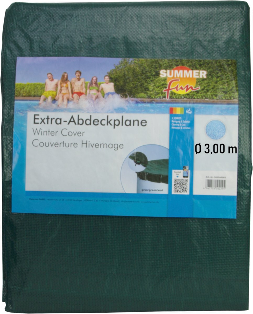 Summer fun summer - fun - winterzwembadhoes - rond - 250-300 - cm - pvc - groen