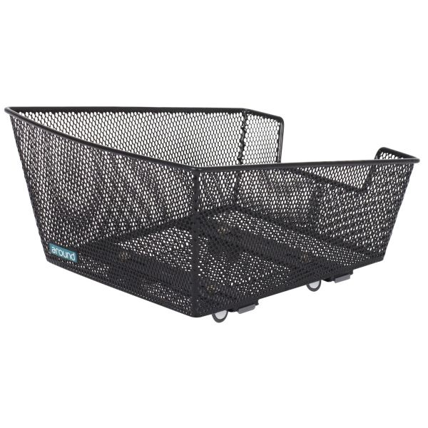 Rondom fietsmand college basic klein incl. fietsmand voorgemonteerd fix systeem - zwart