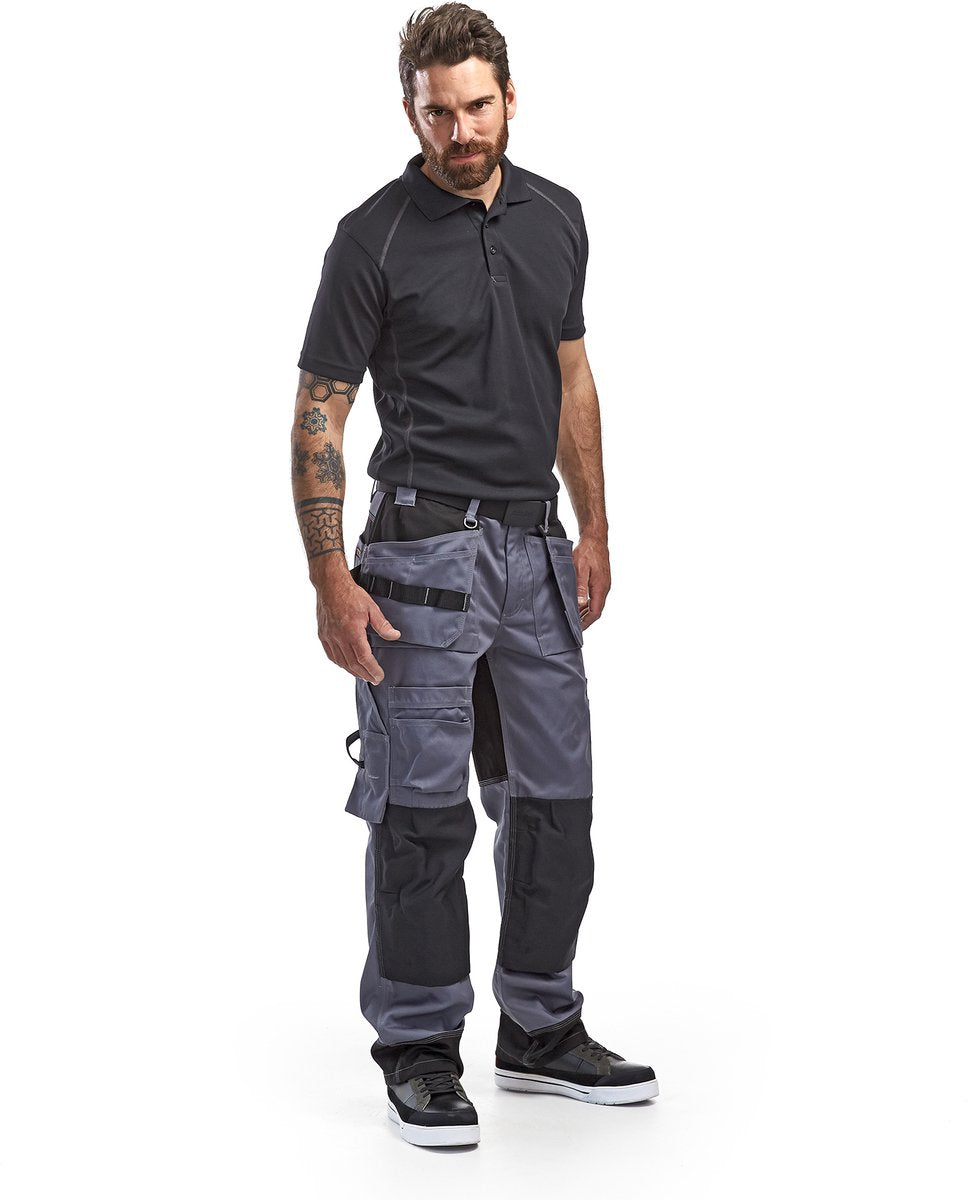 Blåkläder blaklader werkbroek 1504-1860 - grijs zwart - c54